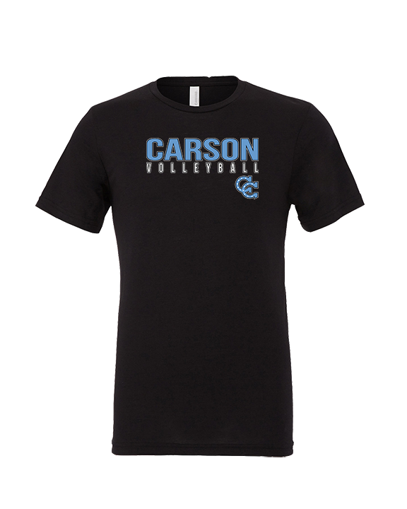 Carson HS Volleyball Main Logo 1 - Tri-Blend Shirt