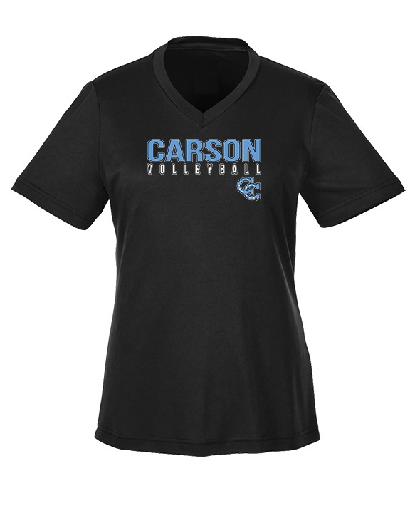 Carson HS Volleyball Main Logo 1 - Womens Performance Shirt