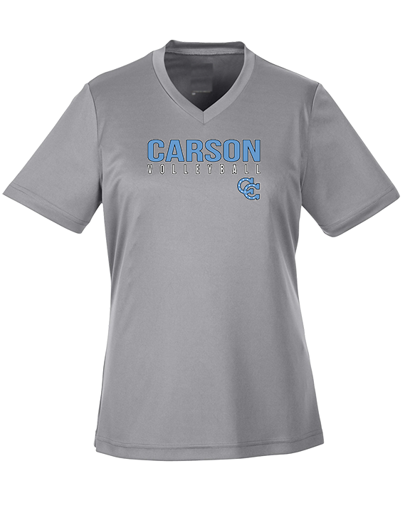 Carson HS Volleyball Main Logo 1 - Womens Performance Shirt