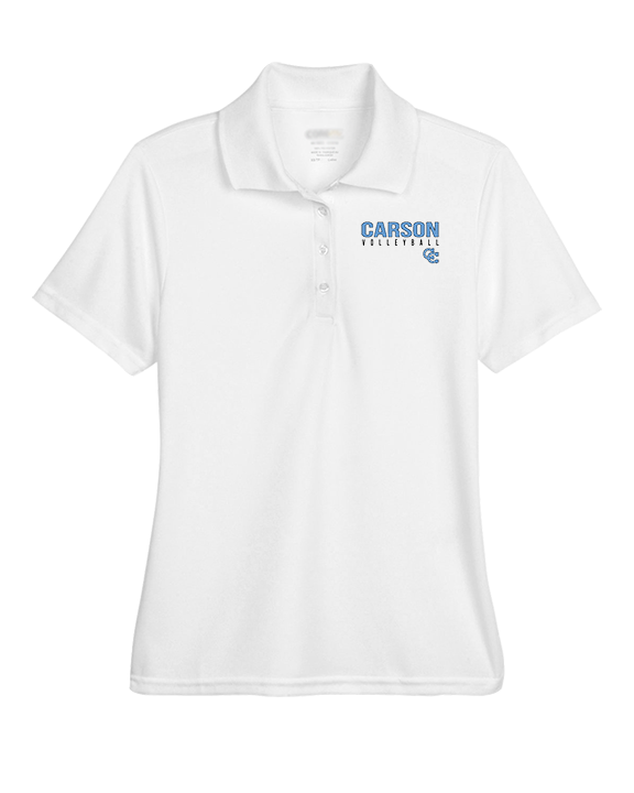 Carson HS Volleyball Main Logo 1 - Womens Polo
