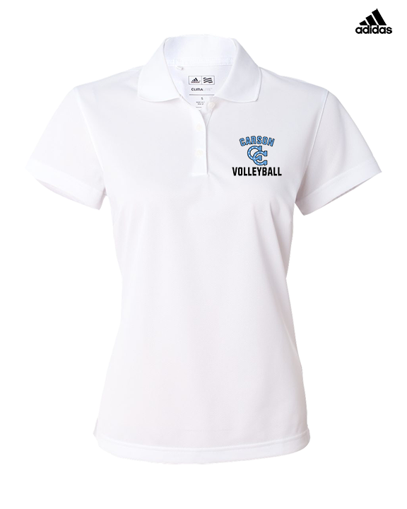 Carson HS Volleyball Main Logo 2 - Adidas Womens Polo