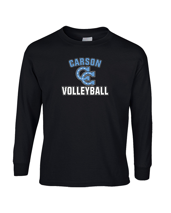 Carson HS Volleyball Main Logo 2 - Cotton Longsleeve
