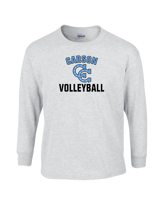 Carson HS Volleyball Main Logo 2 - Cotton Longsleeve