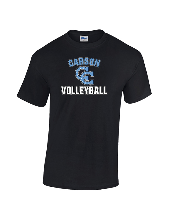 Carson HS Volleyball Main Logo 2 - Cotton T-Shirt