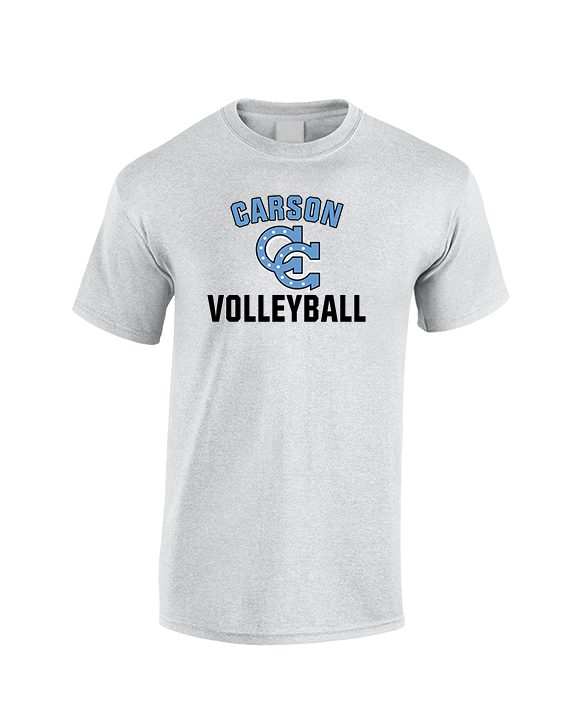 Carson HS Volleyball Main Logo 2 - Cotton T-Shirt
