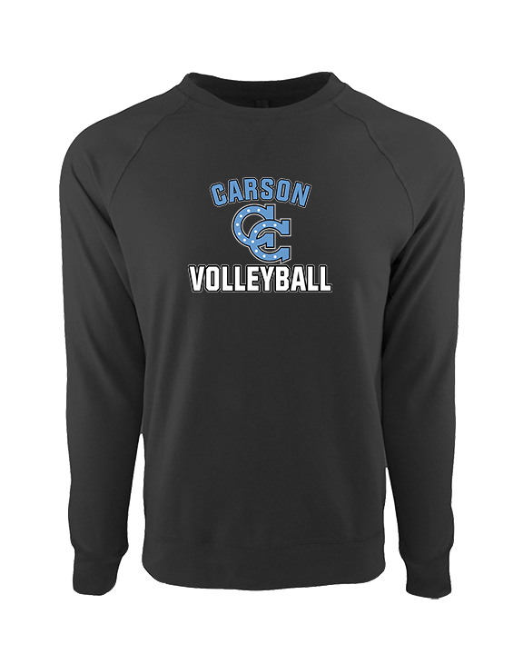 Carson HS Volleyball Main Logo 2 - Crewneck Sweatshirt