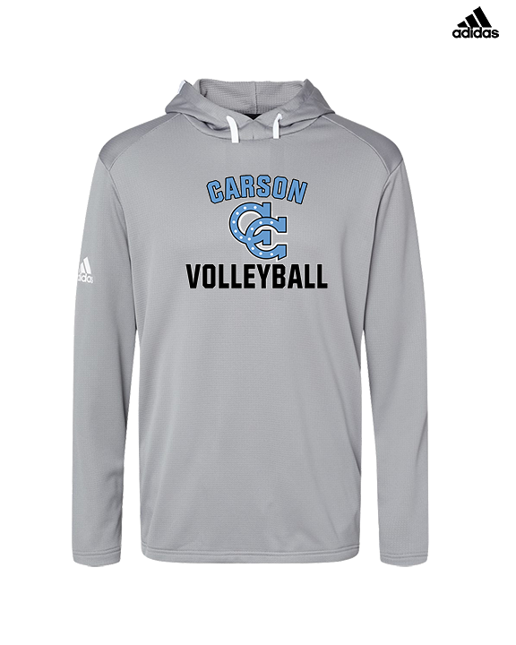 Carson HS Volleyball Main Logo 2 - Mens Adidas Hoodie