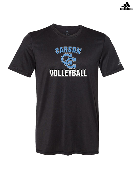Carson HS Volleyball Main Logo 2 - Mens Adidas Performance Shirt