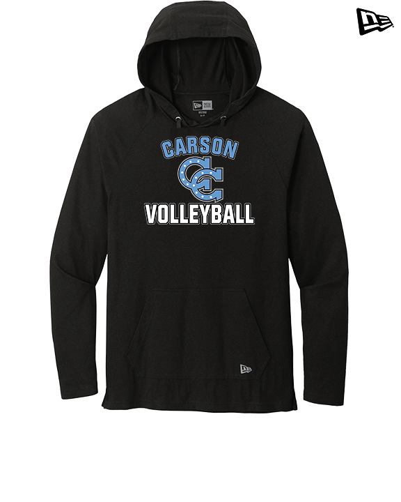 Carson HS Volleyball Main Logo 2 - New Era Tri-Blend Hoodie