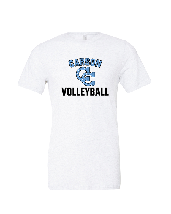 Carson HS Volleyball Main Logo 2 - Tri-Blend Shirt