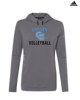 Carson HS Volleyball Main Logo 2 - Womens Adidas Hoodie