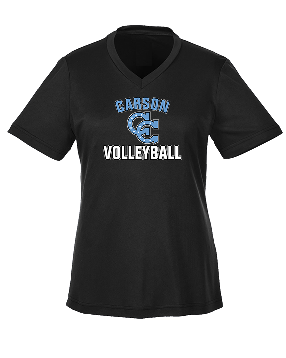 Carson HS Volleyball Main Logo 2 - Womens Performance Shirt