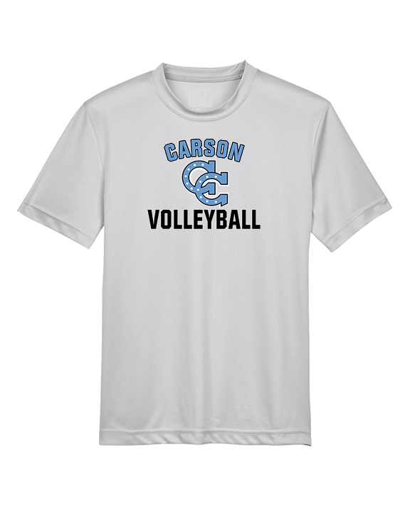 Carson HS Volleyball Main Logo 2 - Youth Performance Shirt