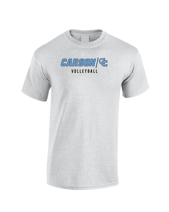 Carson HS Volleyball Main Logo 3 - Cotton T-Shirt