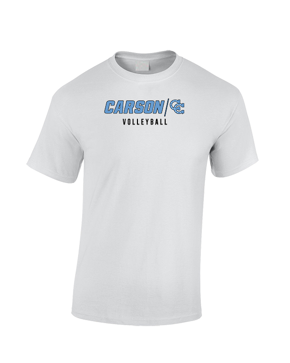 Carson HS Volleyball Main Logo 3 - Cotton T-Shirt