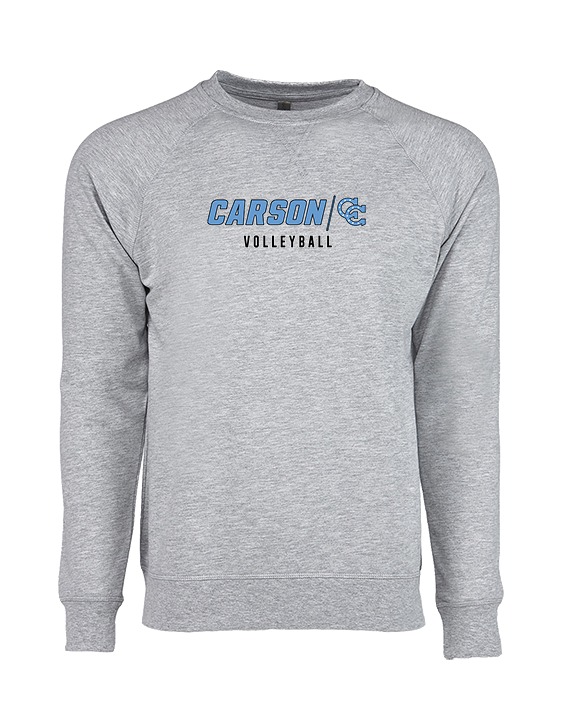 Carson HS Volleyball Main Logo 3 - Crewneck Sweatshirt