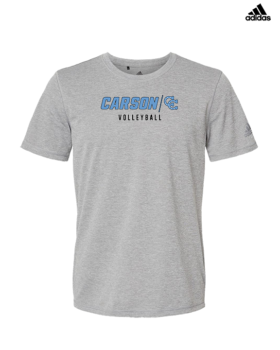 Carson HS Volleyball Main Logo 3 - Mens Adidas Performance Shirt