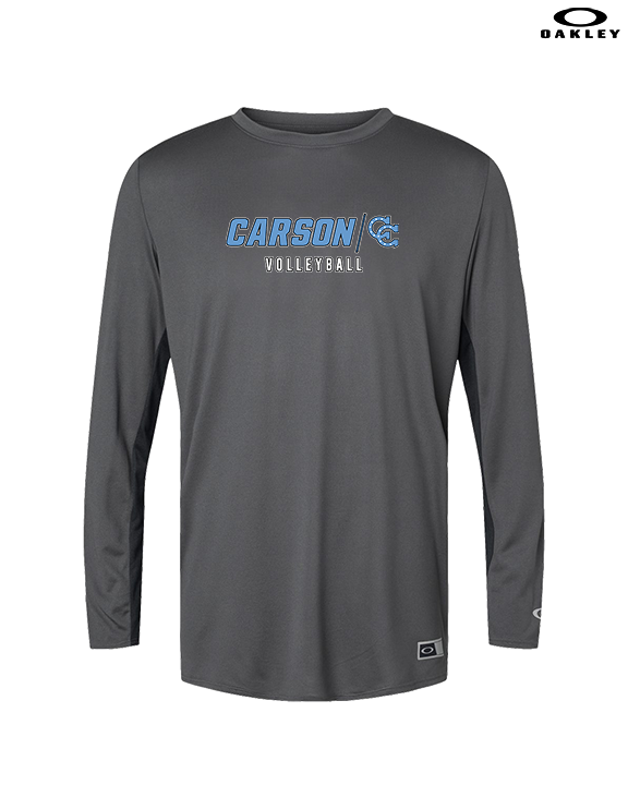 Carson HS Volleyball Main Logo 3 - Mens Oakley Longsleeve