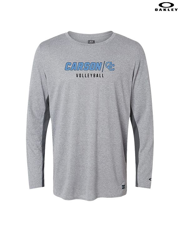 Carson HS Volleyball Main Logo 3 - Mens Oakley Longsleeve