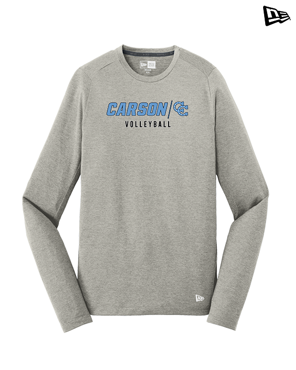 Carson HS Volleyball Main Logo 3 - New Era Performance Long Sleeve