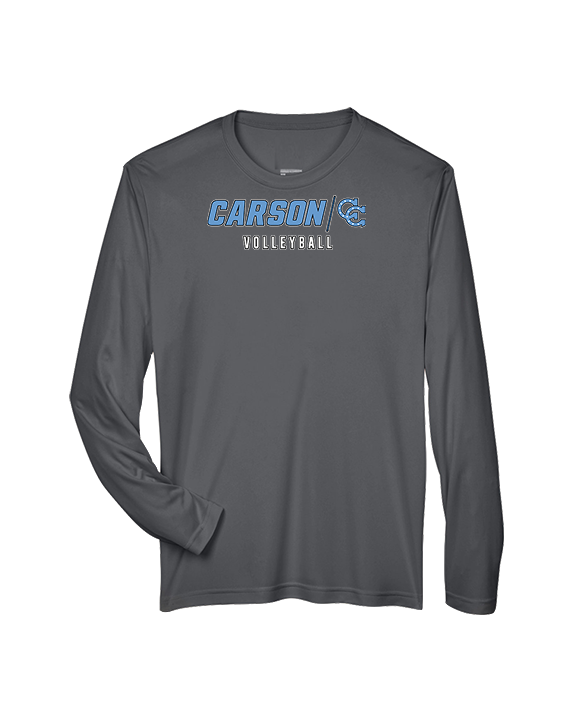 Carson HS Volleyball Main Logo 3 - Performance Longsleeve