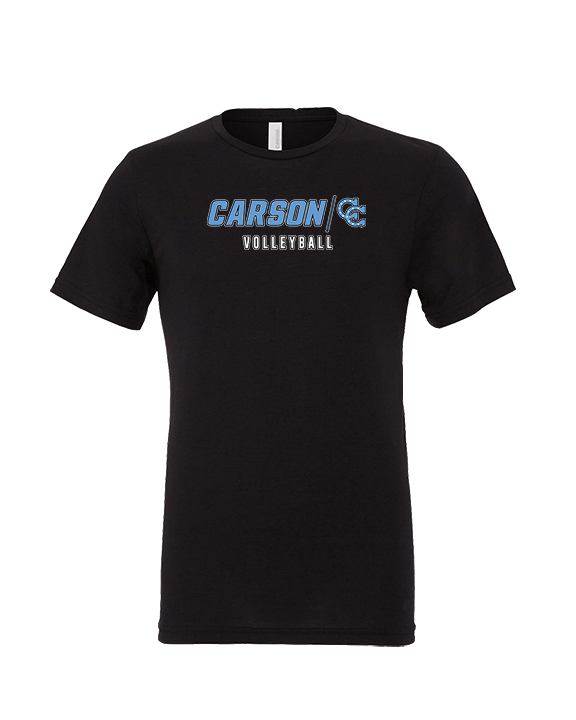 Carson HS Volleyball Main Logo 3 - Tri-Blend Shirt