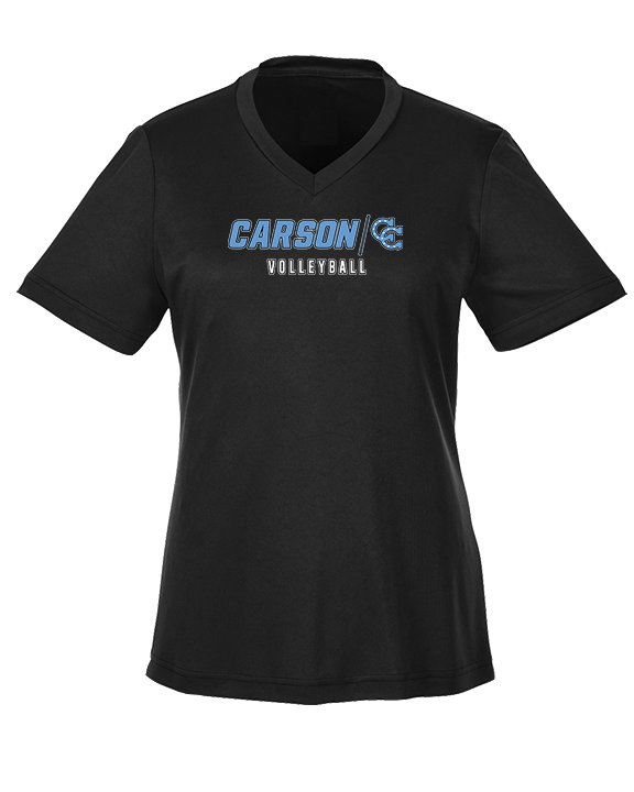 Carson HS Volleyball Main Logo 3 - Womens Performance Shirt