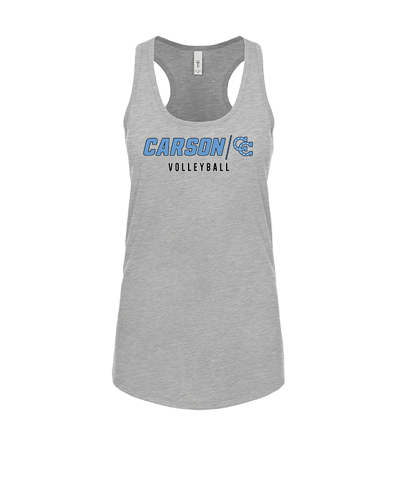 Carson HS Volleyball Main Logo 3 - Womens Tank Top