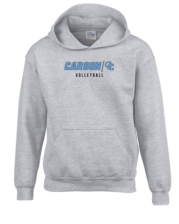 Carson HS Volleyball Main Logo 3 - Youth Hoodie