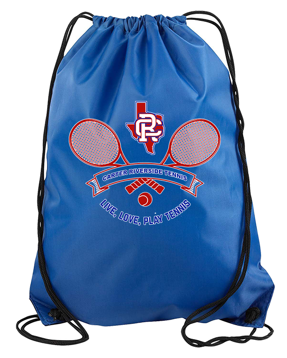 Carter Riverside HS Tennis Play Tennis - Drawstring Bag