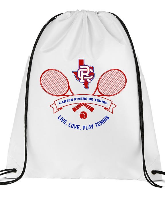 Carter Riverside HS Tennis Play Tennis - Drawstring Bag
