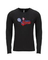 Carter Riverside HS Tennis Swirl - Tri-Blend Long Sleeve