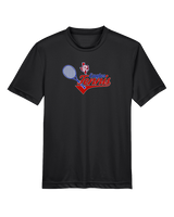 Carter Riverside HS Tennis Swirl - Youth Performance Shirt