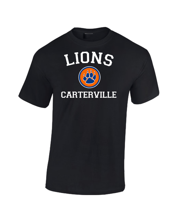 Carterville HS Baseball Custom Paw - Cotton T-Shirt