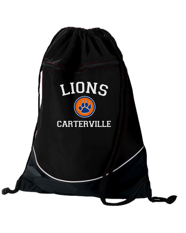 Carterville HS Baseball Custom Paw - Drawstring Bag