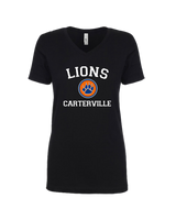 Carterville HS Baseball Custom Paw - Women’s V-Neck