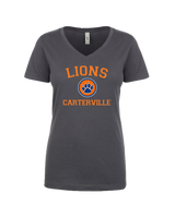 Carterville HS Baseball Custom Paw - Women’s V-Neck