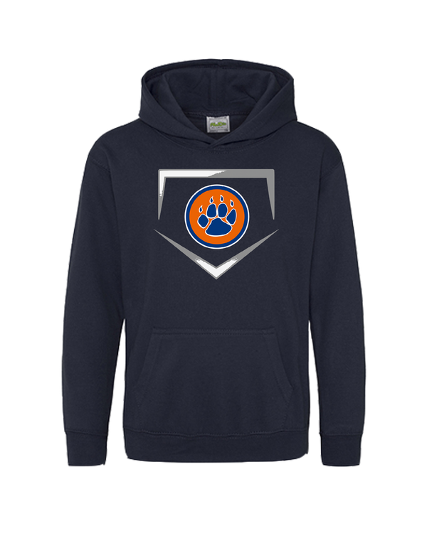 Carterville HS Paw Plate - Cotton Hoodie