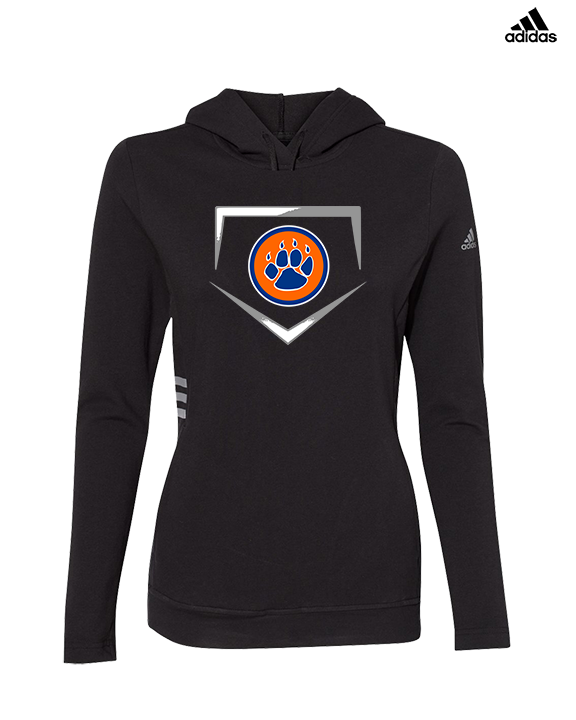 Carterville HS Paw Plate - Womens Adidas Hoodie