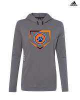 Carterville HS Paw Plate - Womens Adidas Hoodie
