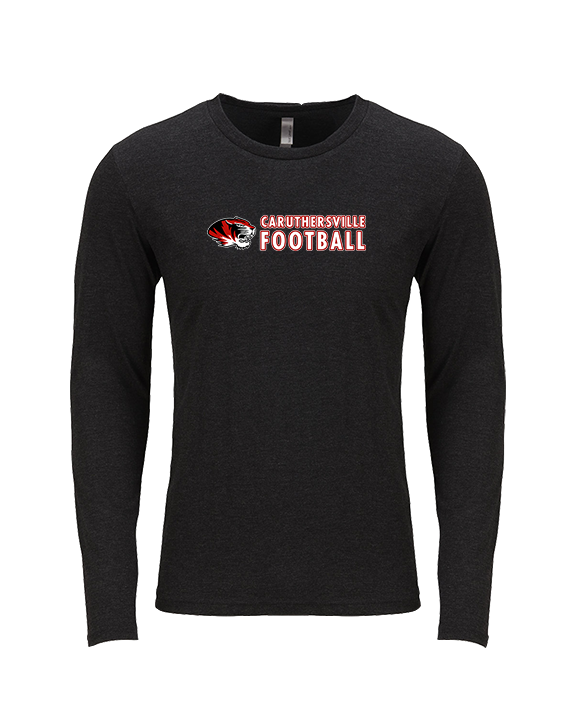 Caruthersville HS Football Basic - Tri-Blend Long Sleeve