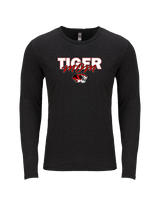 Caruthersville HS Football Mom - Tri-Blend Long Sleeve