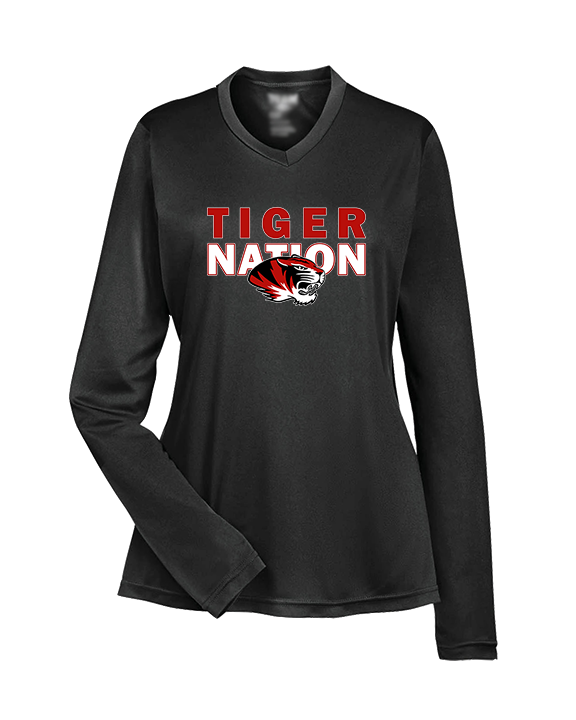 Caruthersville HS Football Nation - Womens Performance Longsleeve