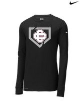 Cass City HS Baseball Secondary Logo - Nike Dri-Fit Poly Long Sleeve
