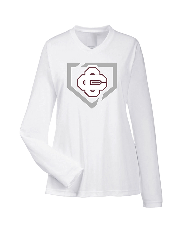 Cass City HS Baseball Secondary Logo - Womens Performance Long Sleeve