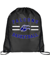 Catalina Foothills HS Girls Basketball Curve - Drawstring Bag