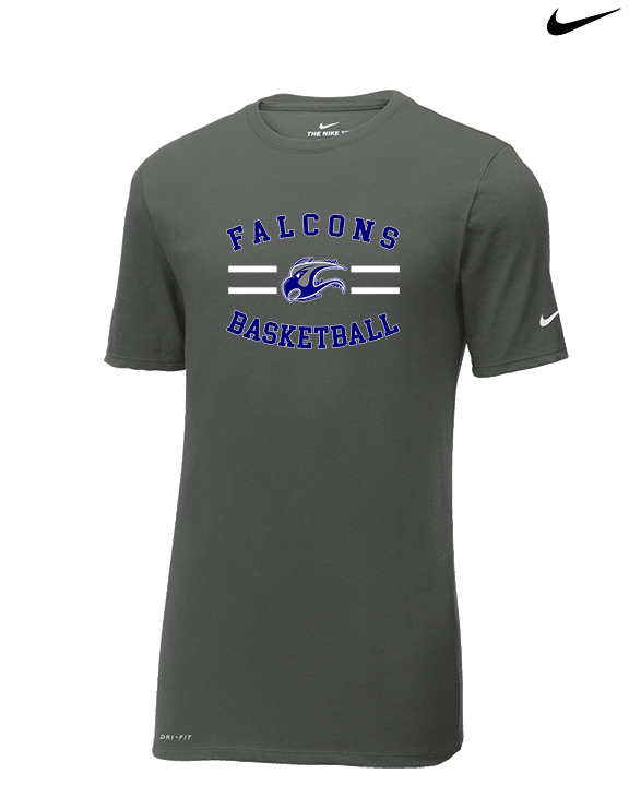 Catalina Foothills HS Girls Basketball Curve - Mens Nike Cotton Poly Tee