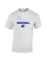 Catalina Foothills HS Girls Basketball Eat Sleep - Cotton T-Shirt