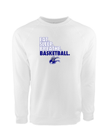 Catalina Foothills HS Girls Basketball Eat Sleep - Crewneck Sweatshirt
