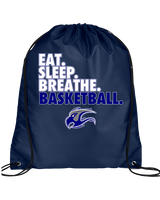 Catalina Foothills HS Girls Basketball Eat Sleep - Drawstring Bag